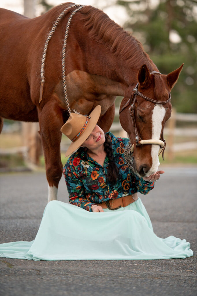 Western Horse and Rider Fashion