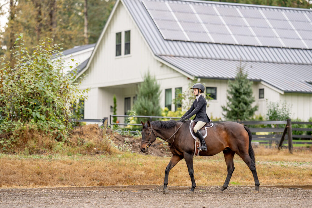 hunter jumper kid and horse in forestpark saddlery