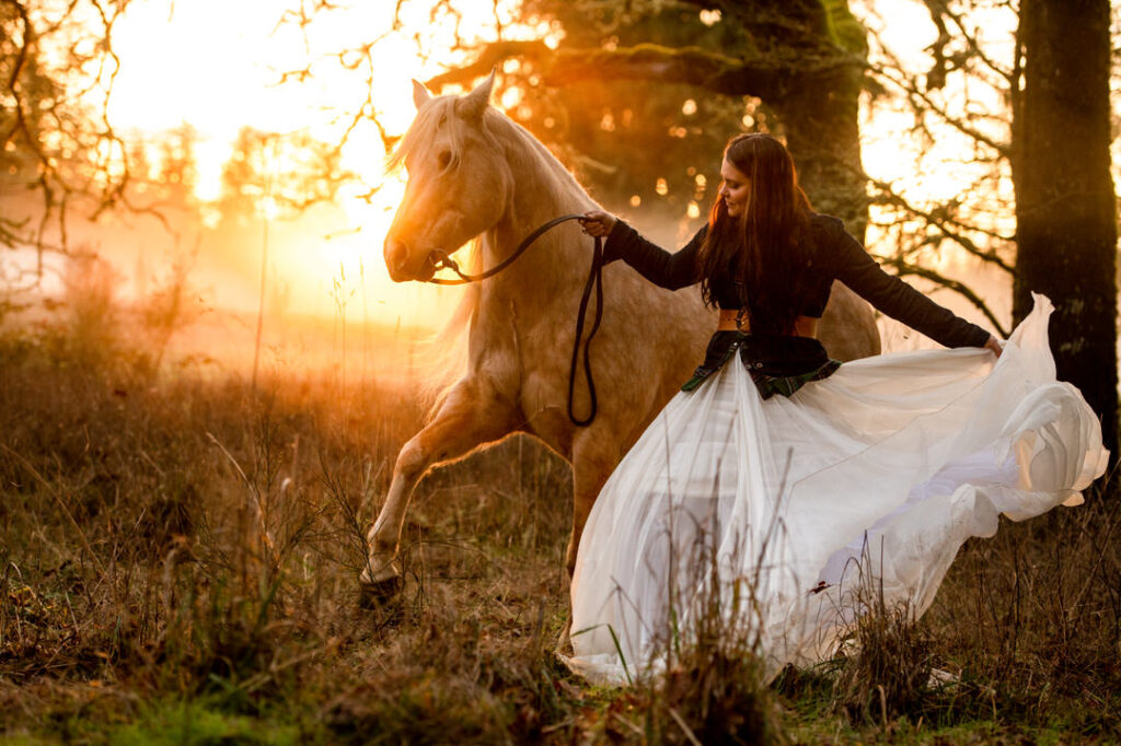 Horse and Rider Spanish Walk